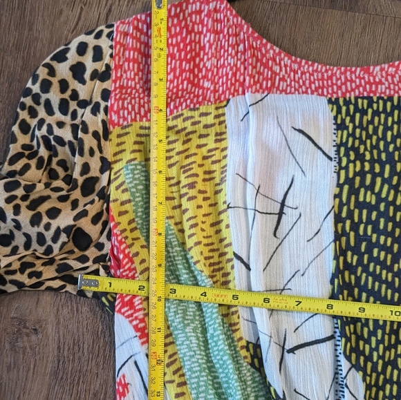 LAST CHANCE Anthropologie Patchwork Wrap Crop Top - Picture 3 of 7